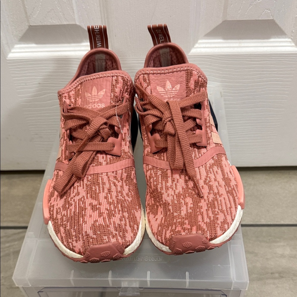 Adidas Women's Nmd R1 Casual Sneakers Coral Sneakers